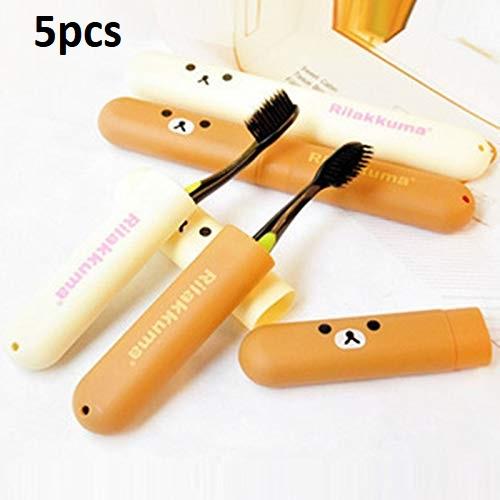 Mini Cartoon Toothbrush Holder Box – Pack of 5