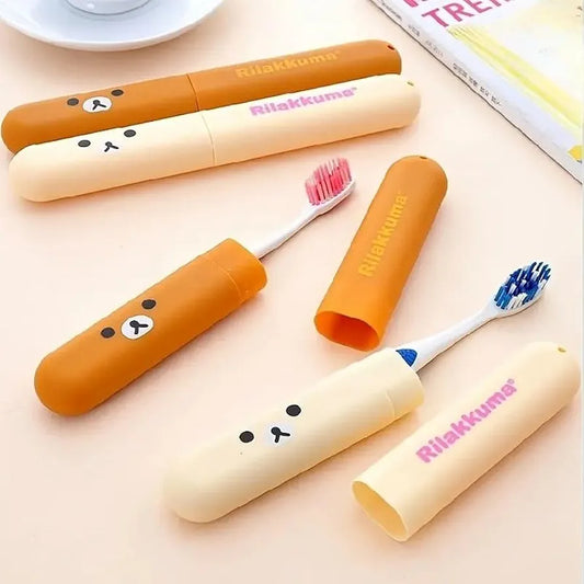 Mini Cartoon Toothbrush Holder Box – Pack of 5